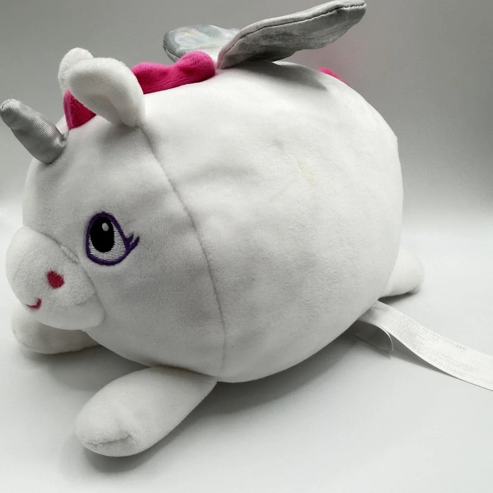 Animal Adventure White Unicorn Pegasus Stuffed‎ Animal 8 Inch
